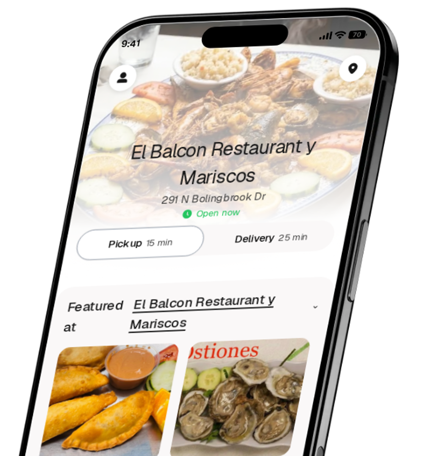 El Balcon Restaurant y Mariscos app preview